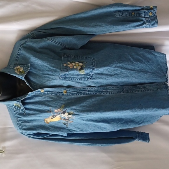 Faded Gear Cotton Denim Shacket - Picture 1 of 8